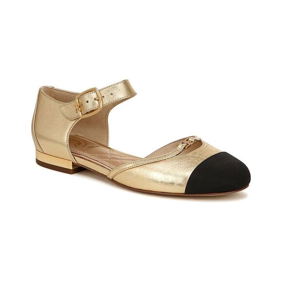 Sam Edelman Rylie Leather Mary Jane, Gold - Picture 1 of 5